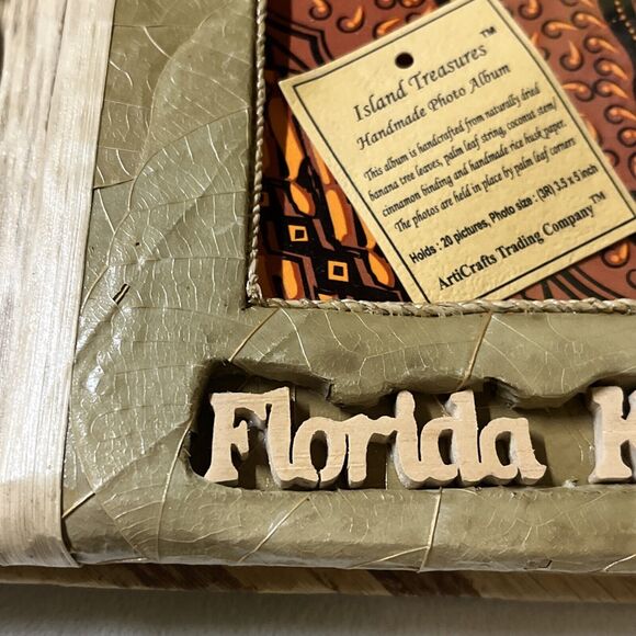Lot of 2 New Key West Florida Keys Handmade Picture Frame & Photo Album - Picture 6 of 10